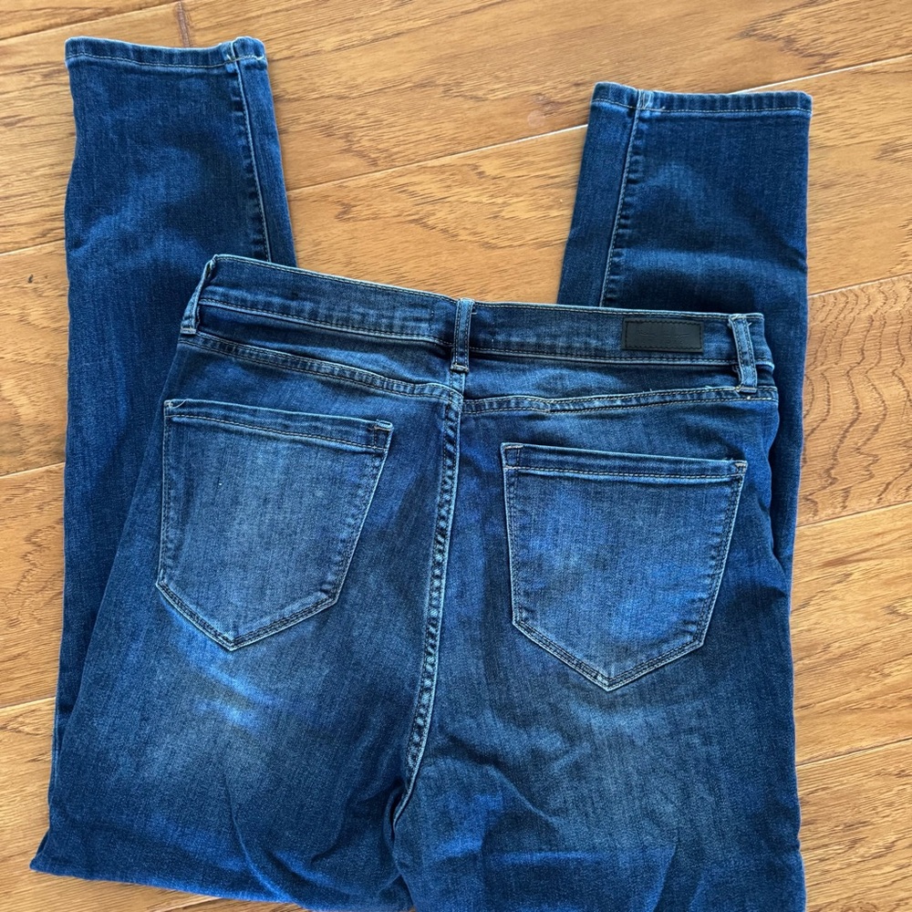 Nicole Miller New York Jeans Women’s 10 Soho High-Rise Skinny Crop Distressed - Picture 3 of 3